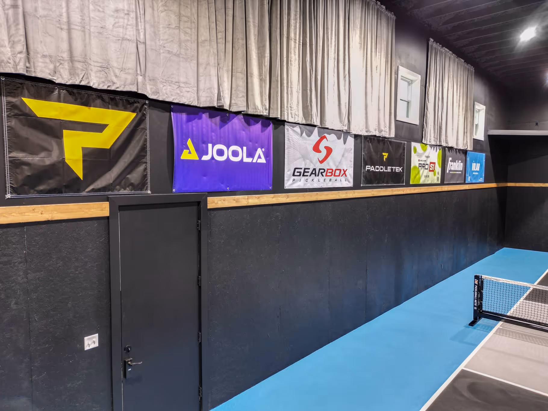 The Picklebarn ETX Airbnb pickleball equipment sponsors including Joola, Gearbox, Paddletek and more